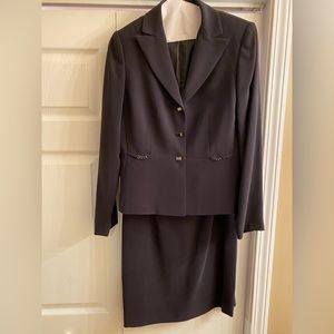 Tahari deep purple dress suit.  Size 4.